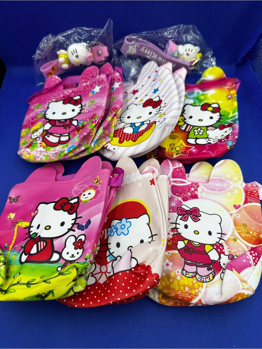 Hello Kitty Mini Purses and Two Hello Kitty Keychains